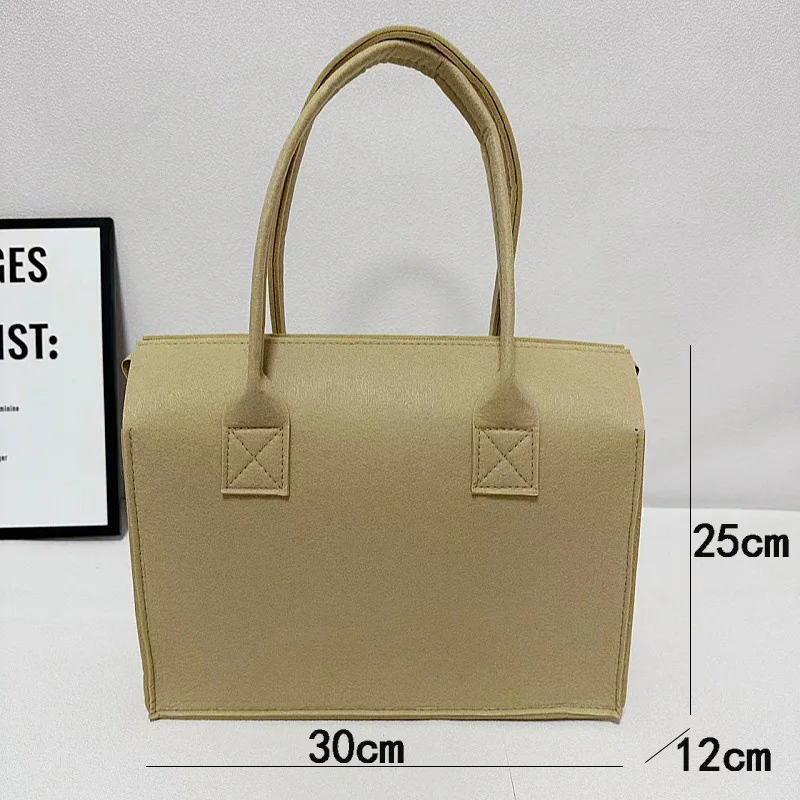 Filztasche Kleine Tragetasche Reise-Einkaufstasche Souvenir Filz-Tragetasche - Umweltfreundlicher Tragbarer Träger für den Täglichen Gebrauch – Detail 1