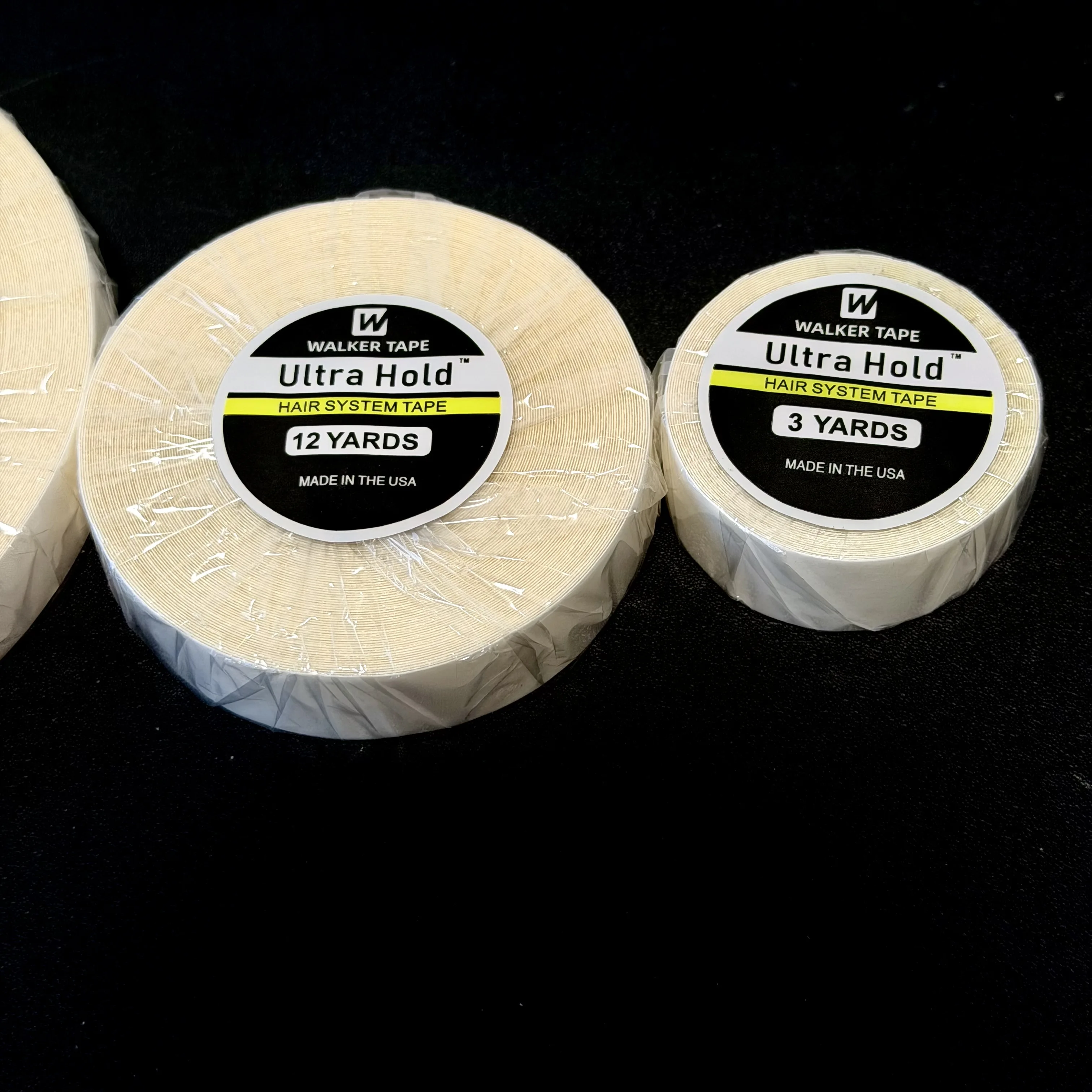 

3 Yards /12yards Ultra Hold Lace Front Tape, 0.8cm/1.0cm/1.27cm/2cm/2.54cm, Strong Adhesive for Hairpieces