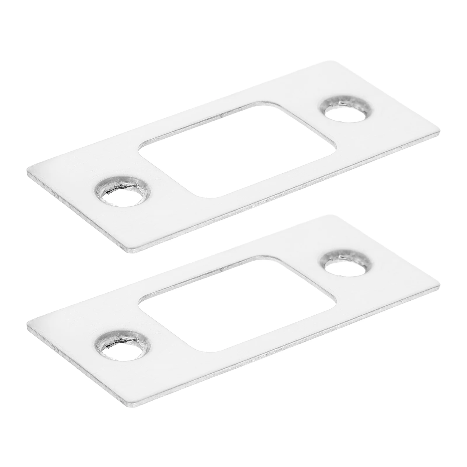 2 Pcs Hole Filler Picture Hangers Gate Lock Plate Covers Deadbolt Installation Kit Door