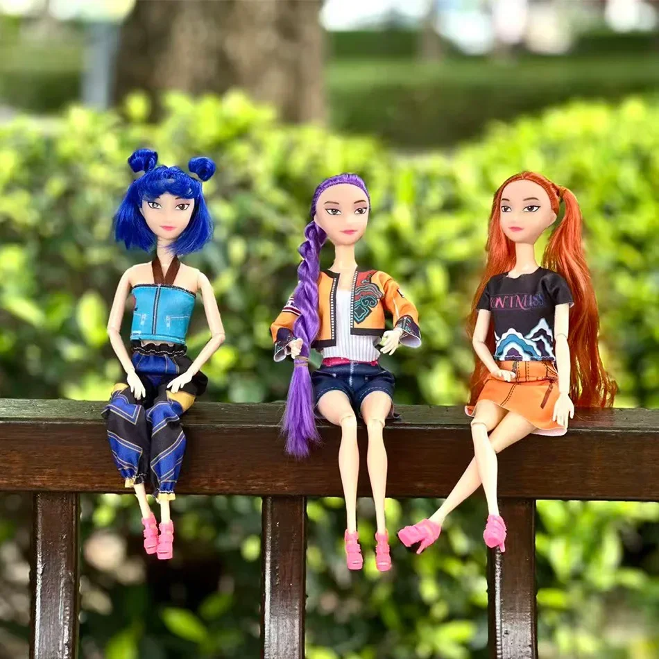 @_Anime Kpop Demon Hunters Rumi Mira Zoey Tiger Figure Toy Decorazione da scrivania Statue Ornamento da collezione per bambini Gift_%