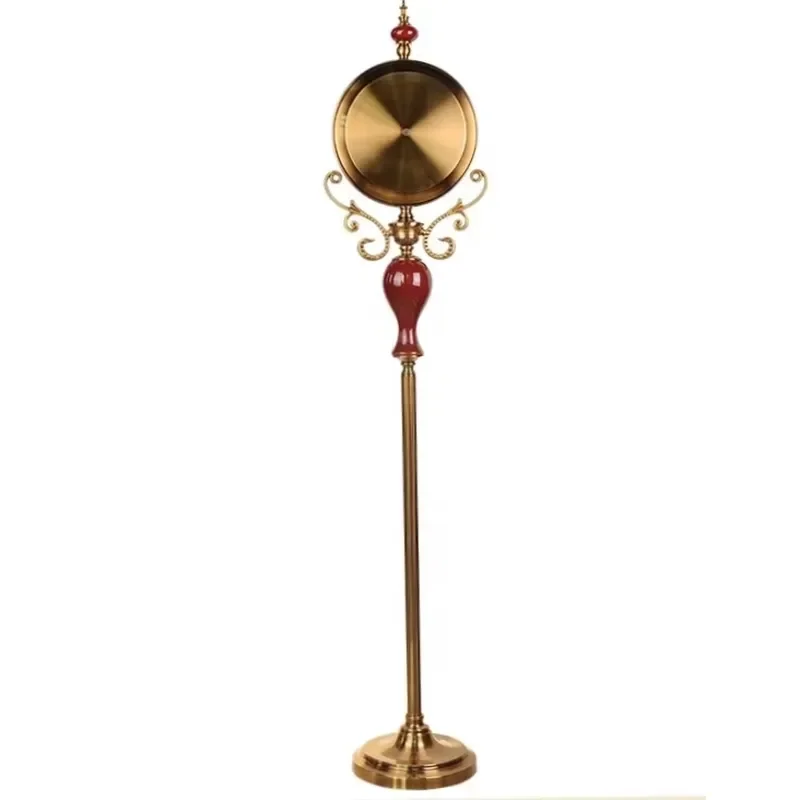American large silent vertical clock hotel decorative ceramic Chinese floor clock