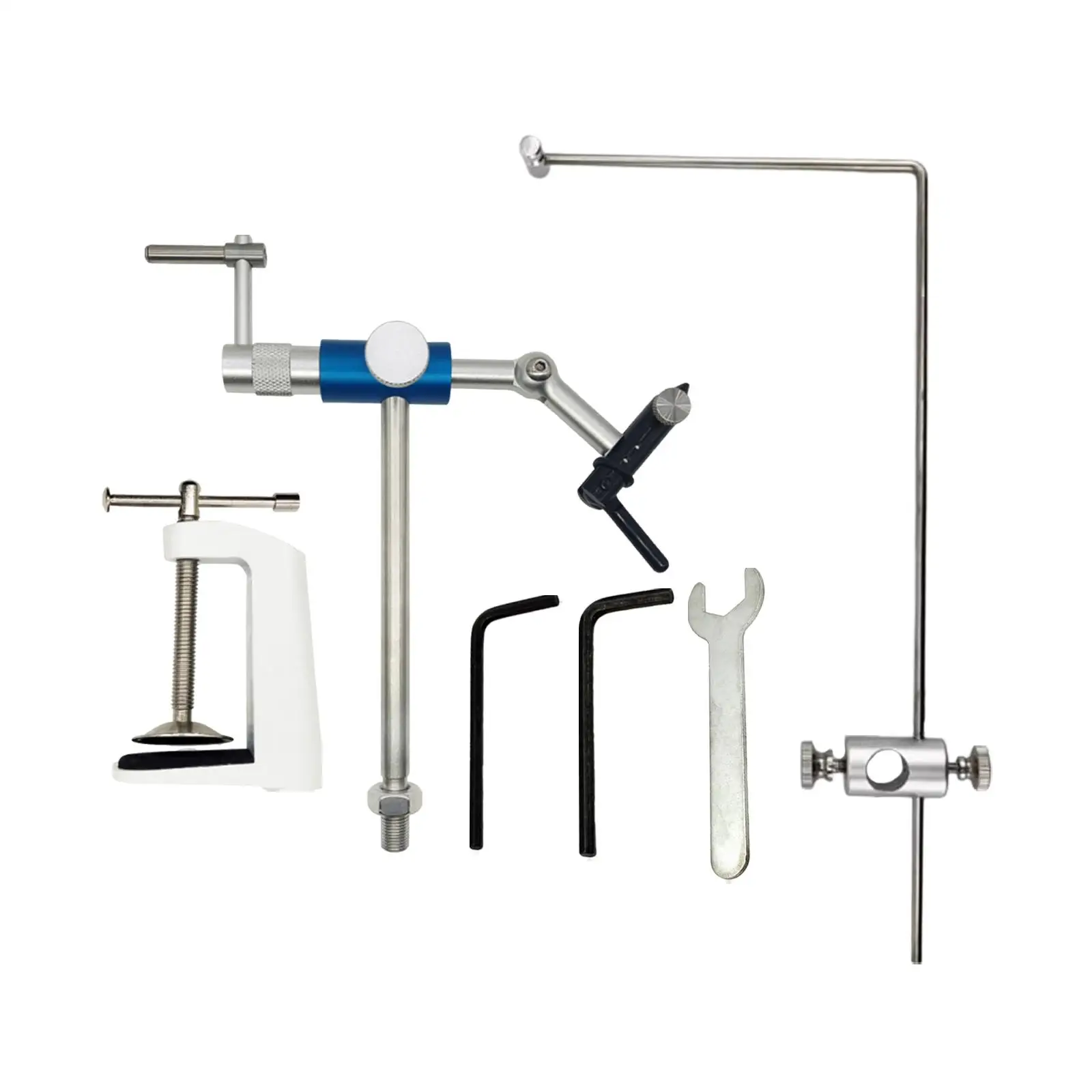 

Rotary Fly Tying Vise Jigs Tool Rotatable C Clamps Fly Gears Table