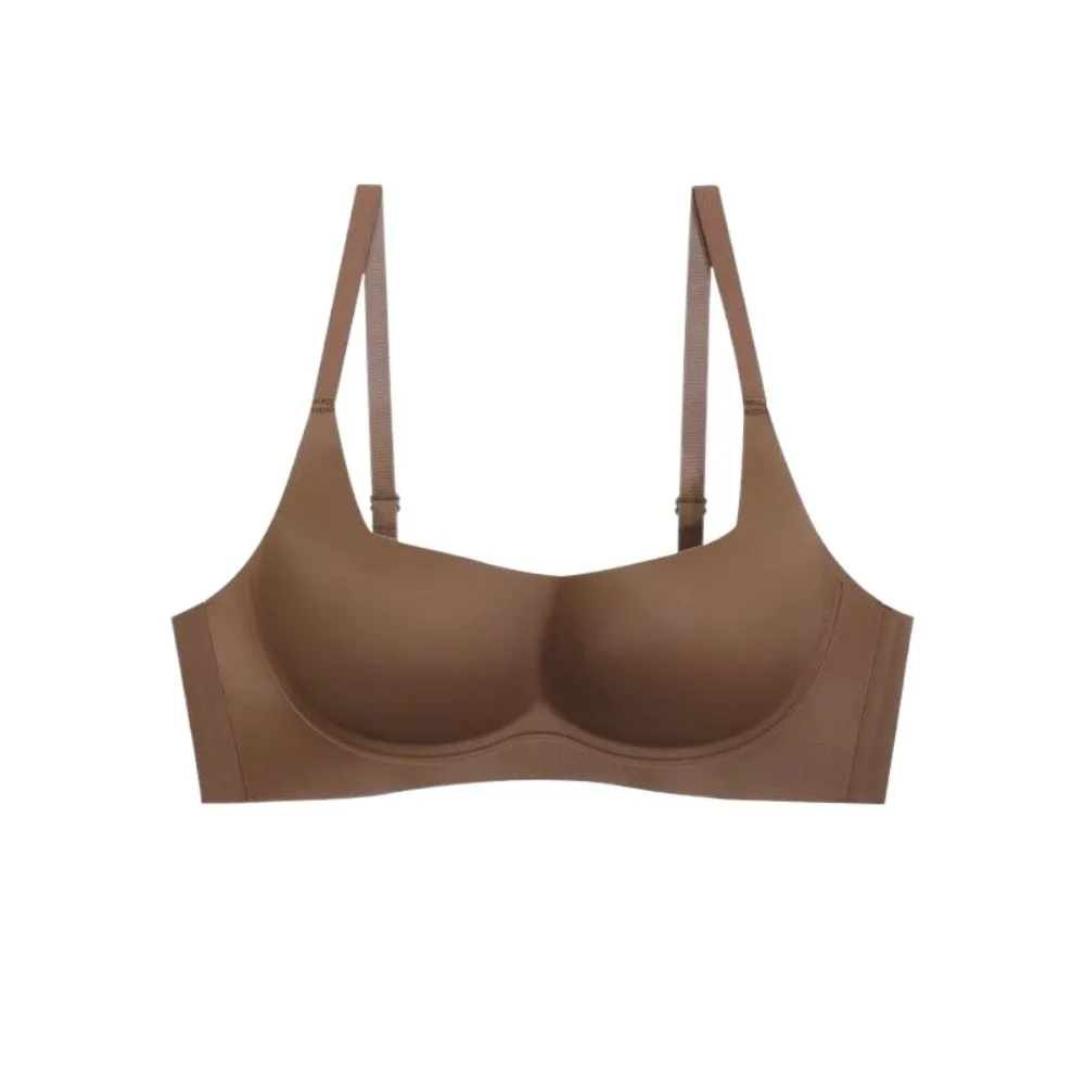 

Simple Shockproof Seamless Bra Underwear Intimates Bralette for Women Anti-sagging Deep V Bra Girl