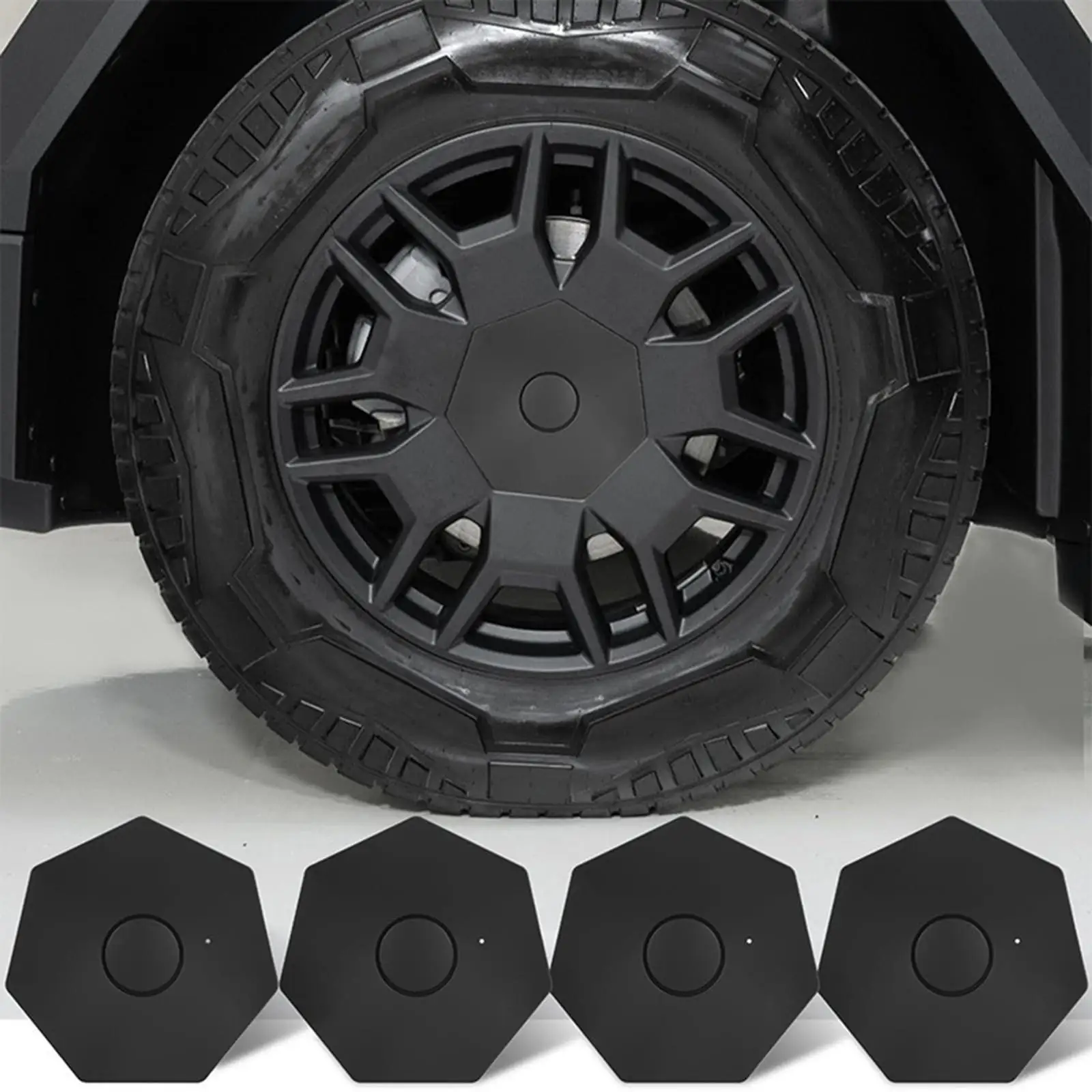 4 Pieces Wheel Center Hub Caps Replace Accessories for Tesla Cybertruck