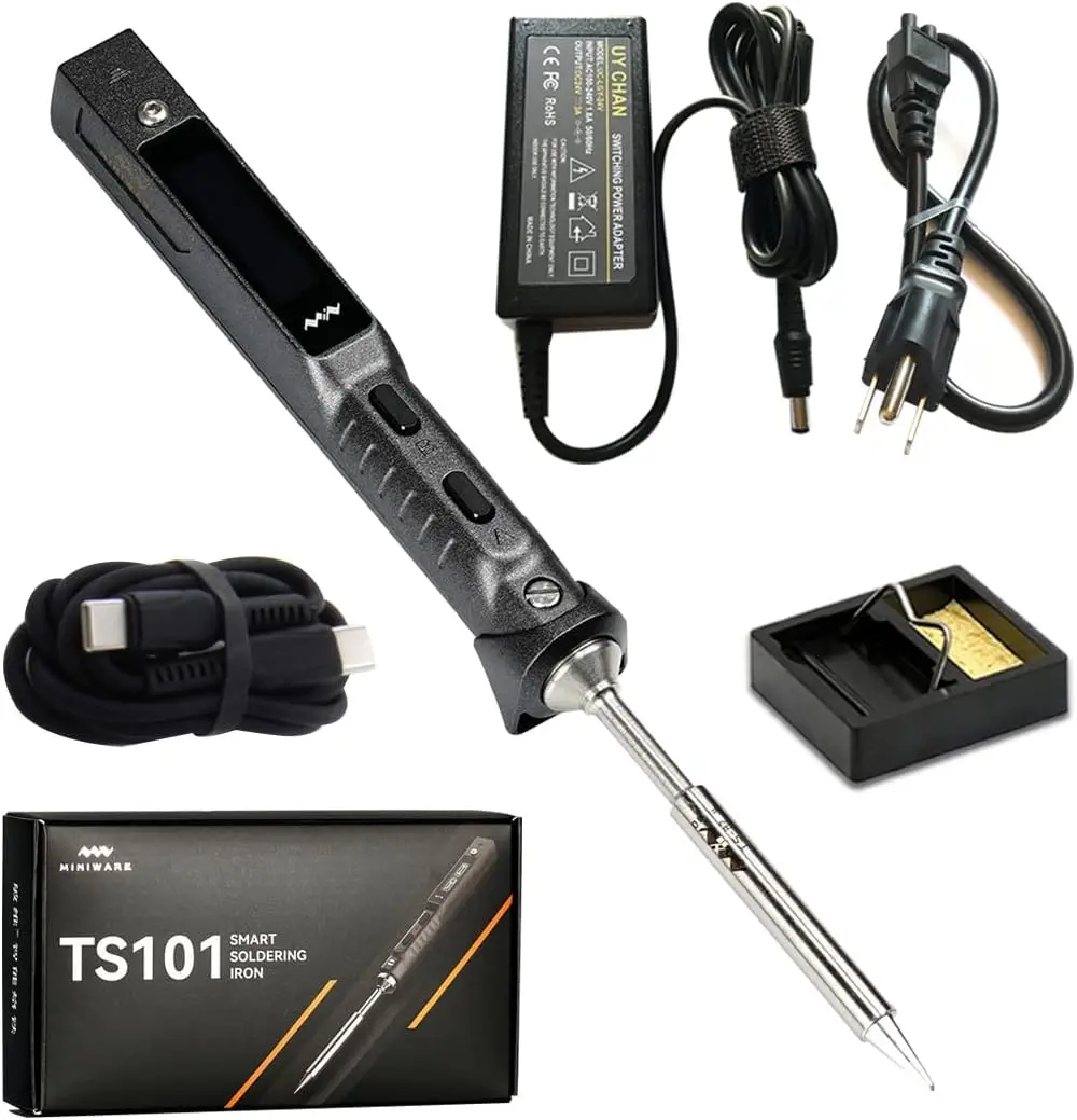 ginal Ts101 Soldering Pen Upgraded From Ts100 Dc 65W Pd 45W Power Programmable Smart Mini Electric Portable Soldering Iron