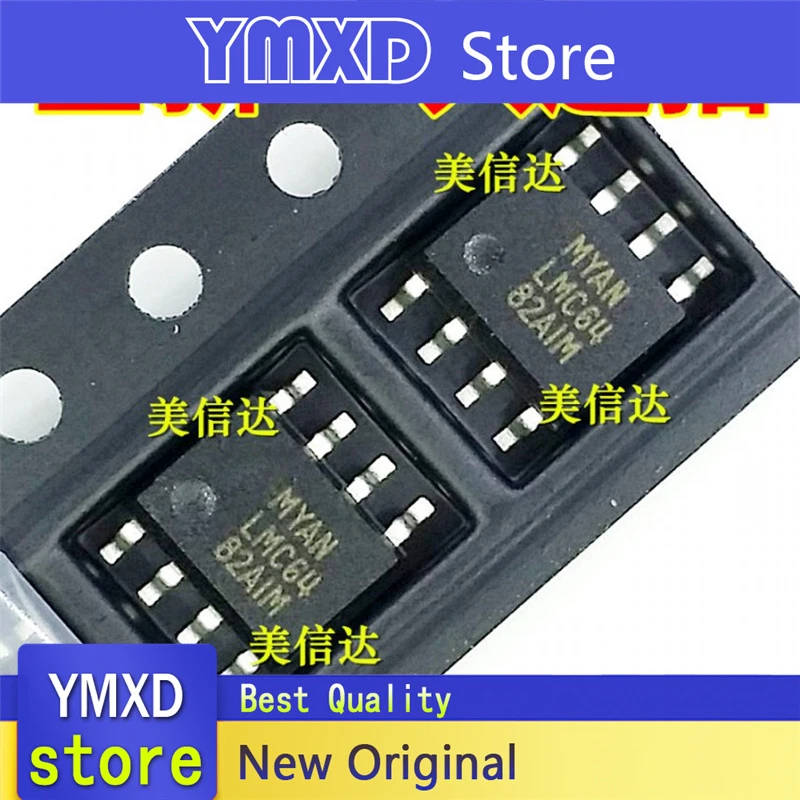 10 pçs/lote novo original lmc64 lmc6482aim duplo remendo amplificador operacional 8 pinos sop-8 em estoque