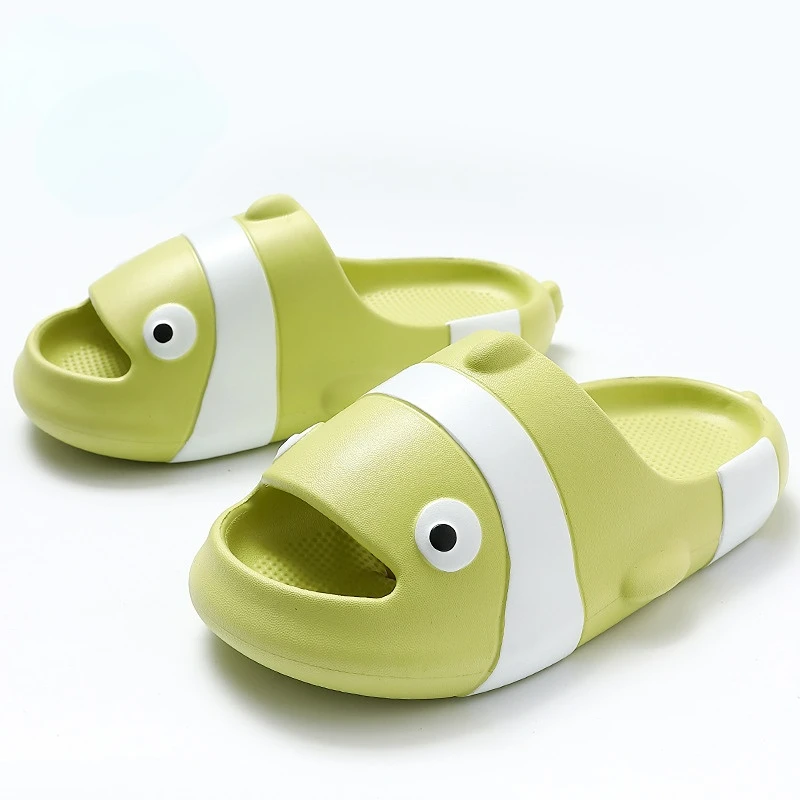 House Slippers Women Cute Cotton Fish Flip Flops Couples Casual Comfort Flats Bathroom Slipper Summer Beach Slides Shoes Lady