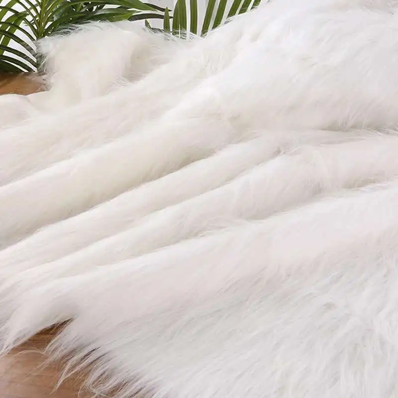 

50*170cm Imitating Fox Fur Fabric Plush Long 12cm Artificial Fur For DIY Garment Doll Upholstery Jewelry Phone Counter Cover