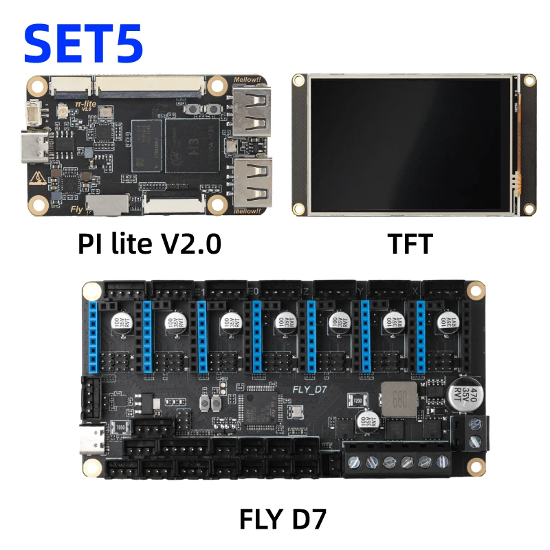 Mellow FLY D7 V1.0 Board 7 Axis 32Bit Klipper Firmware TMC2209