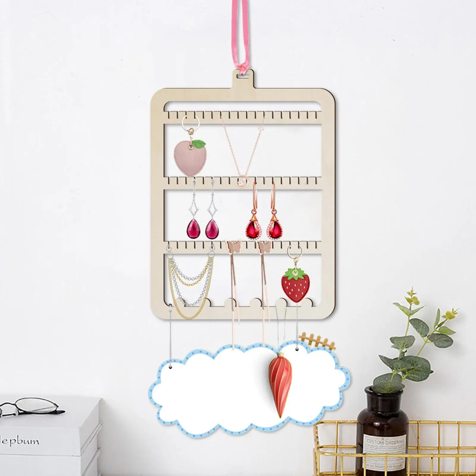 Wand schmuck Organizer Display Rack Ohrring halter für Armbänder