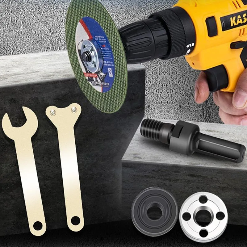

1Set 5PCS 10MM Electric Drill Conversion Angle Grinder Connecting Rod for Cutting Disc Polishing Wheel Handle Holder Adapter
