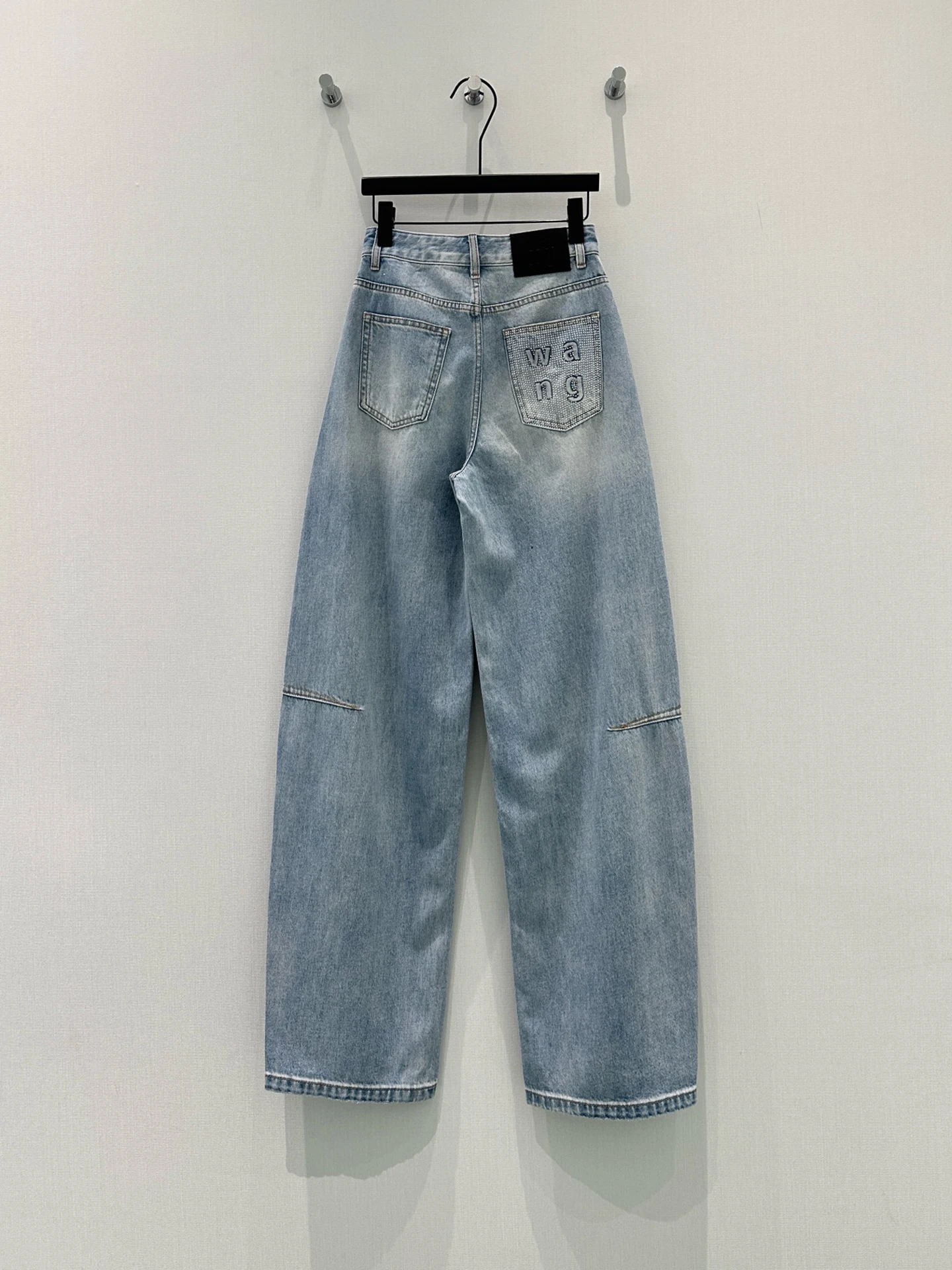 

Женские джинсы с высокой талией и широкими штанинами, повседневные, винтажные, весенние, новые, свободного кроя, длинные брюки от Numiu