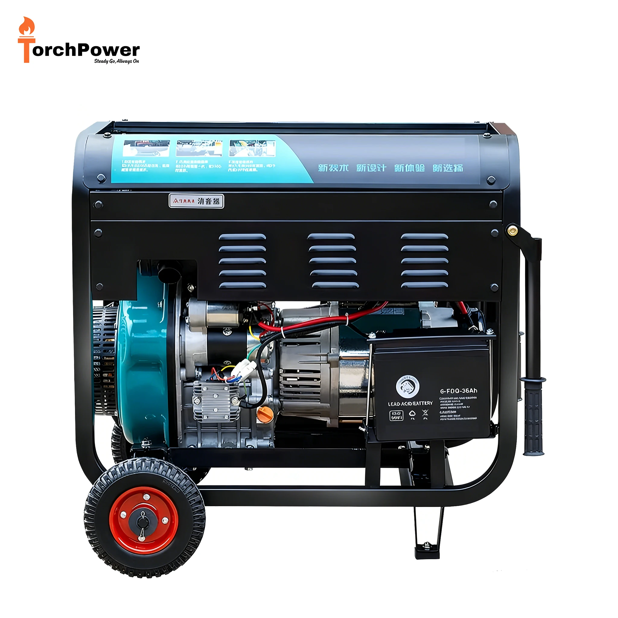 Home Use 10KVA 8KVA Single Phase Mobile Silent Diesel Generator Sets 220V 380V Mini Energy Inverter Diesel Generators