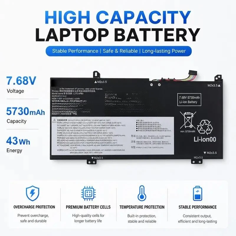 L17C4PB0 Replacement Battery for Lenovo L17M4PB0 L17C4PB2 Compatible with IdeaPad 530s-14IKB 530s-15IKB Laptop Notebook