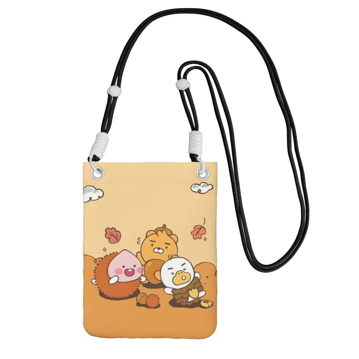 

Custom K-Kakaoed Smart Phone Wallet With Strap Animation Crossbody Bag Women Men Travel Hiking Mobile Phone Bag