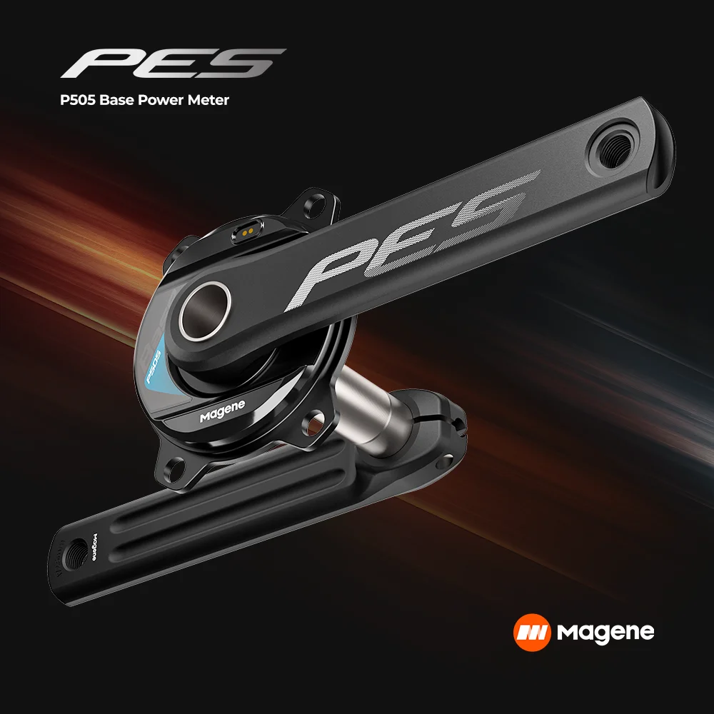 Magene MTB Road Bike Power Meter Crankset Chainring PES P505 Base 4 Bolt 110BCD 24mm Cadence Pedal Balance Ant Steel Spindle
