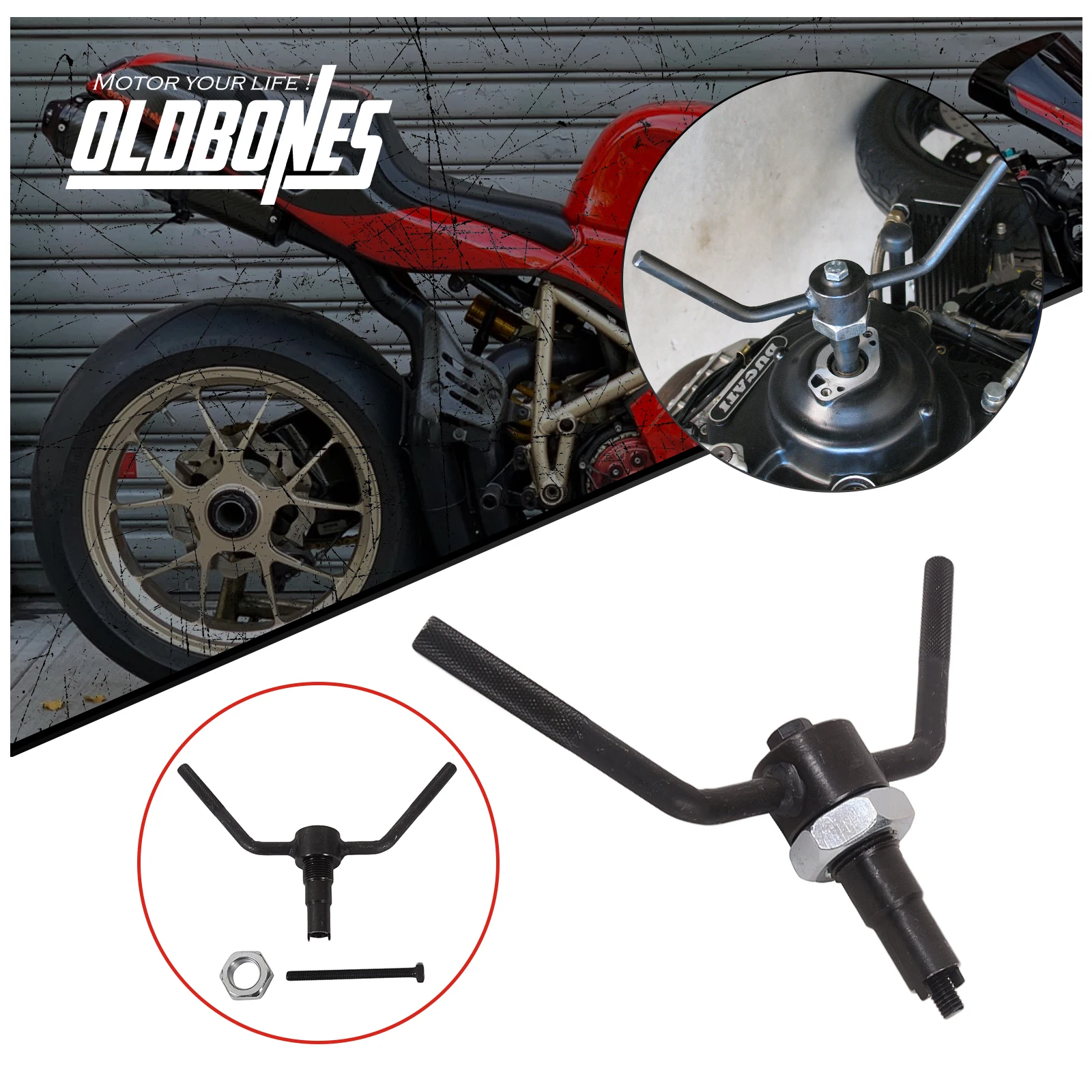 

For DUCATI 748 749 848 916 999 1098 1198 Motorcycle Crank Crankshaft Turning Tool Engine Turning Tools Crank Shaft