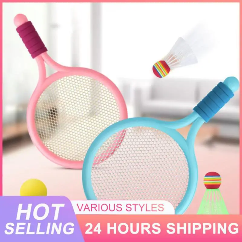 Sports Outdoor Tennis Racket Boy Girl Toy Gift Parent-child Interactive Toys Children's Badminton Racket Sets Multicolour 1 Set