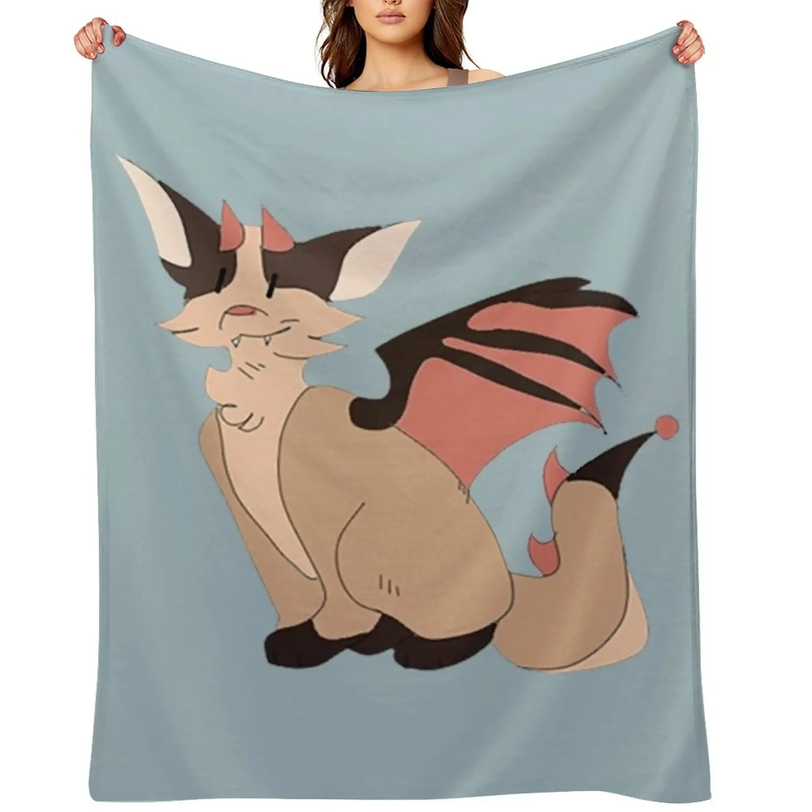 adopt me bat dragon 1 Throw Blanket Soft Plaid Hairys Decorative Sofa Moving Blankets