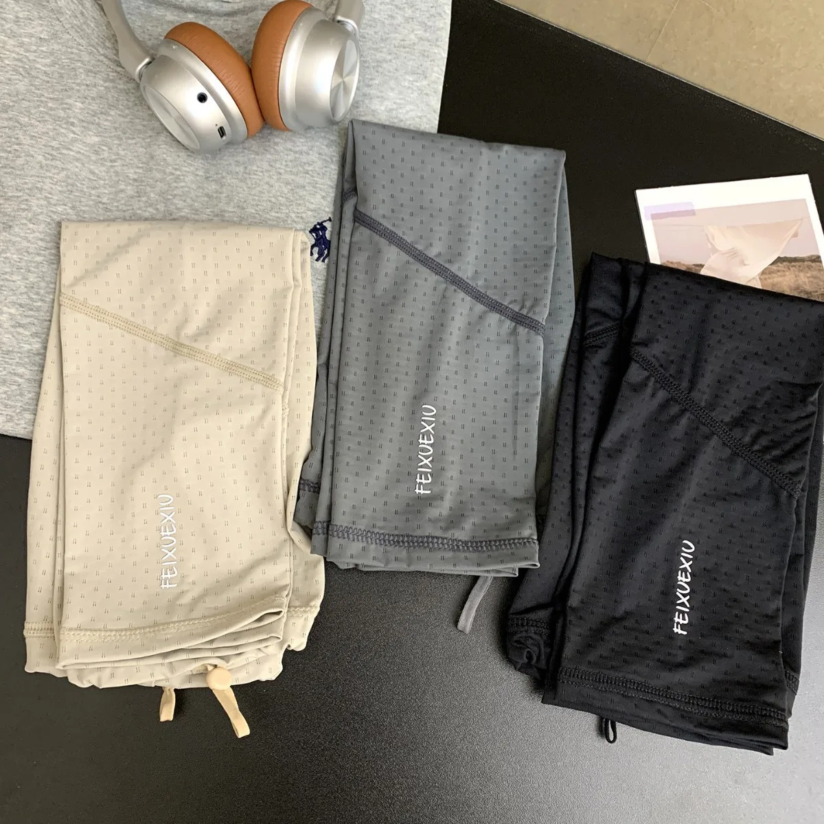 UV-protective Cooling Arm Sleeves Long-length Sun-shading Arm Covers Non-slip Driving and Outdoor Breathable Cycling Arm Guards