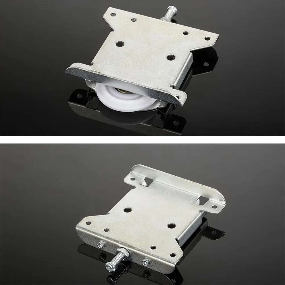 2 قطعة بكرات الباب المنزلق لخزائن الملابس والخزائن تتميز بعجلات قابلة للتعديل لوظيفة الباب المنزلق الهادئة وغير جهد #4