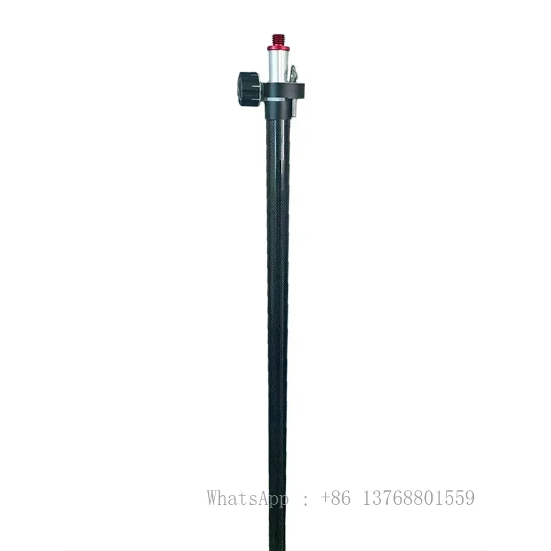 2024 New 2.2m Universal Carbon Fiber Survey Pole RTK GPS Pole For Surveying Equipment