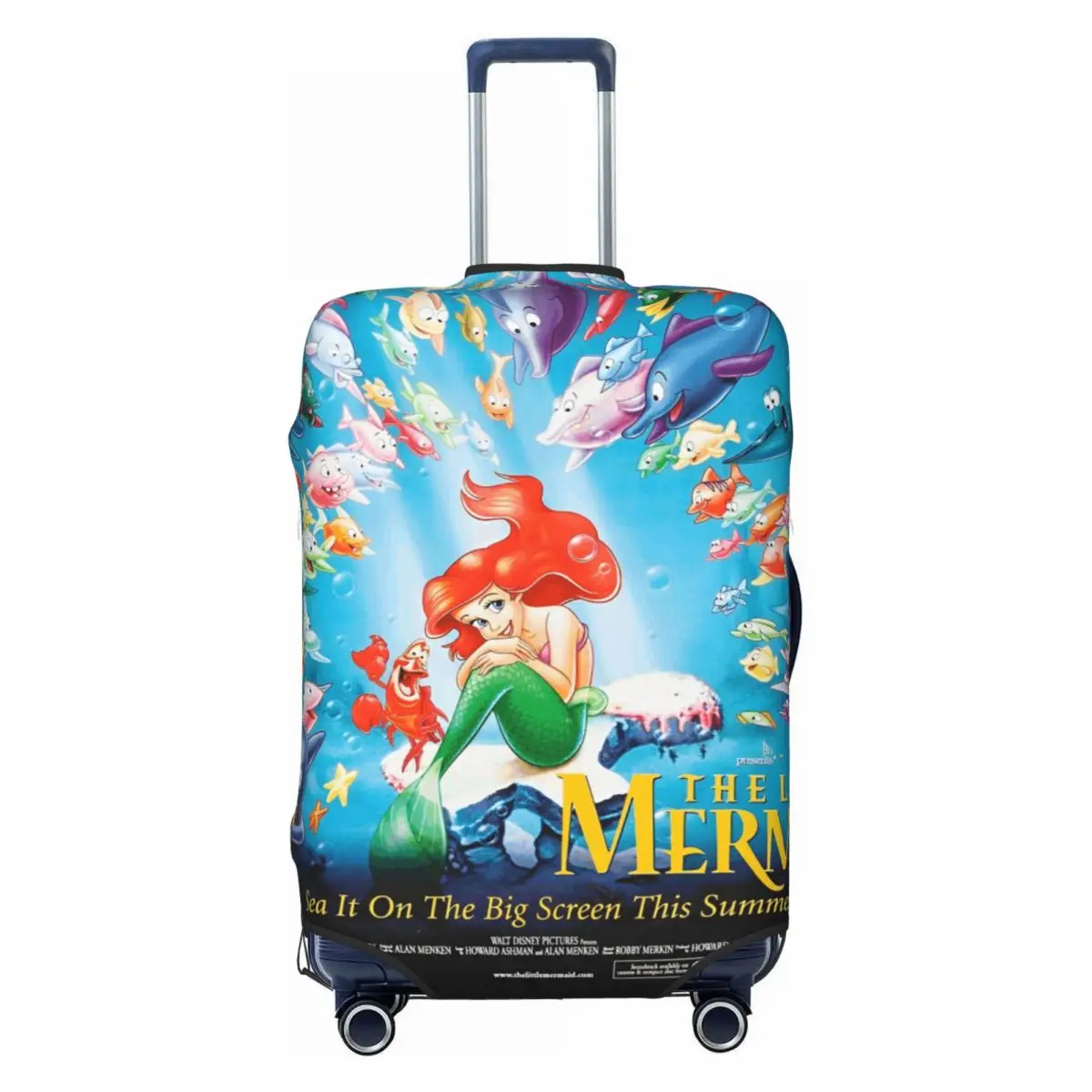 

Little Mermaid Ariel Cartoon Suitcase Cover Useful Cruise Trip Protector Luggage Accesories Flight