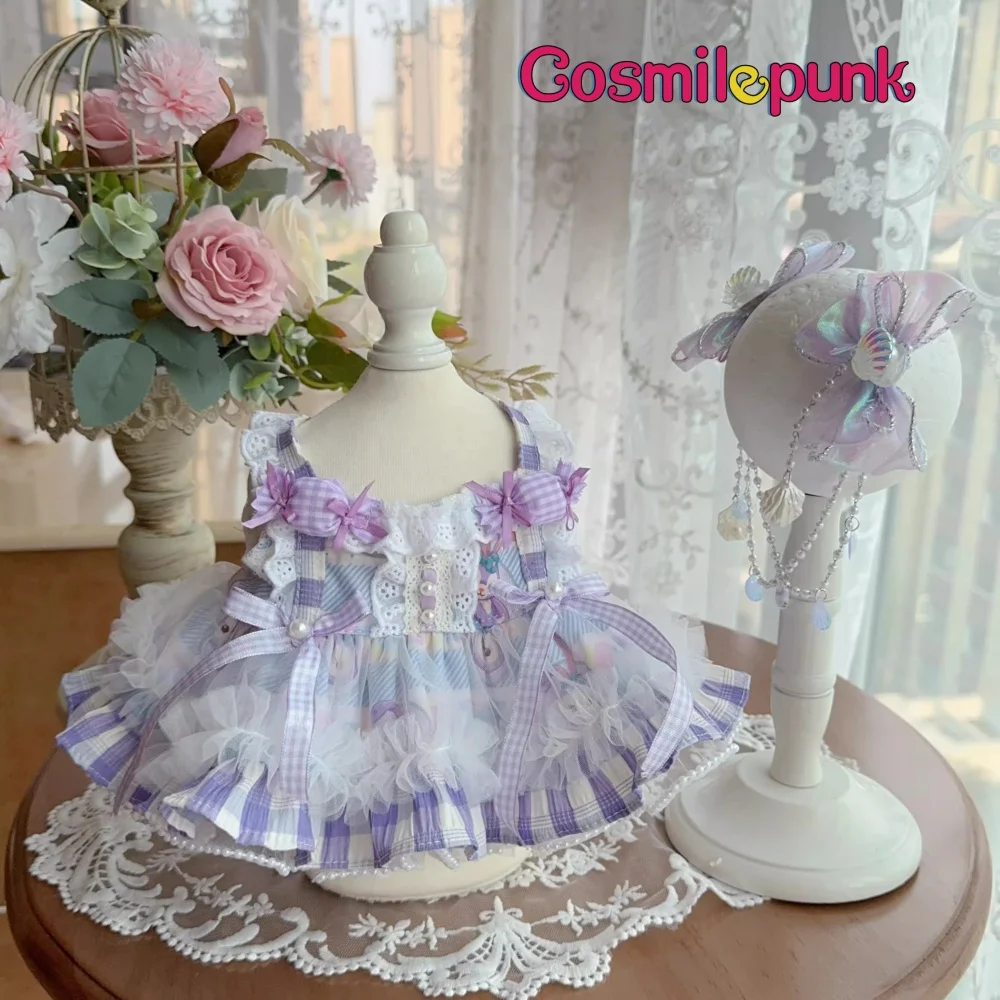 

Original Handmade Lolita Doll Vintage Purple Clothes Dress For 10cm 15cm 20cm Cos Party Outfit XM Lovely Cosplay Aduct Kids Gift