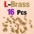 16 Piezas de Latón en Forma de L