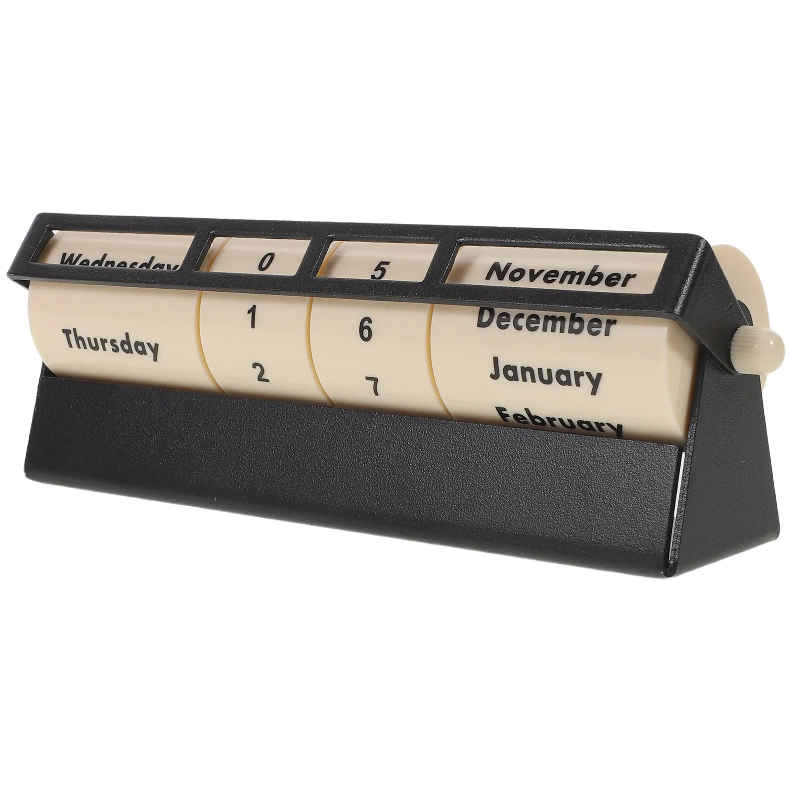 Metal Rotating Perpetual Calendar Wheel – Reusable Retro Desk Organizer for Home & Office