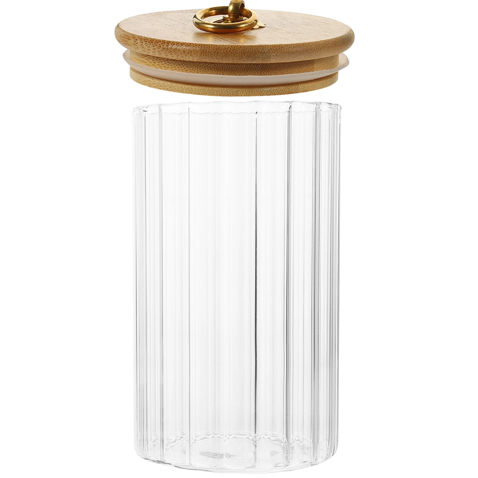 

Airtight Glass 500ml Bamboo Lid Storage Jars for Kitchen Spice Coffee Glass Canisters With Bamboo Lids Tea Sugar Canisters