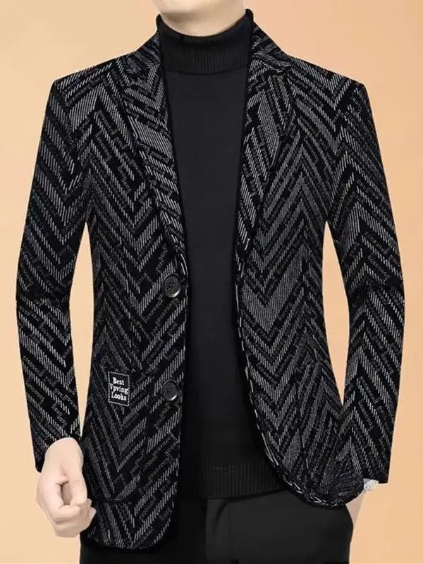 

Высококачественный мужской костюм Jaet Quanzhou ii, весенне-осенний приталенный деловой повседневный топ для мужчин среднего и молодого возраста