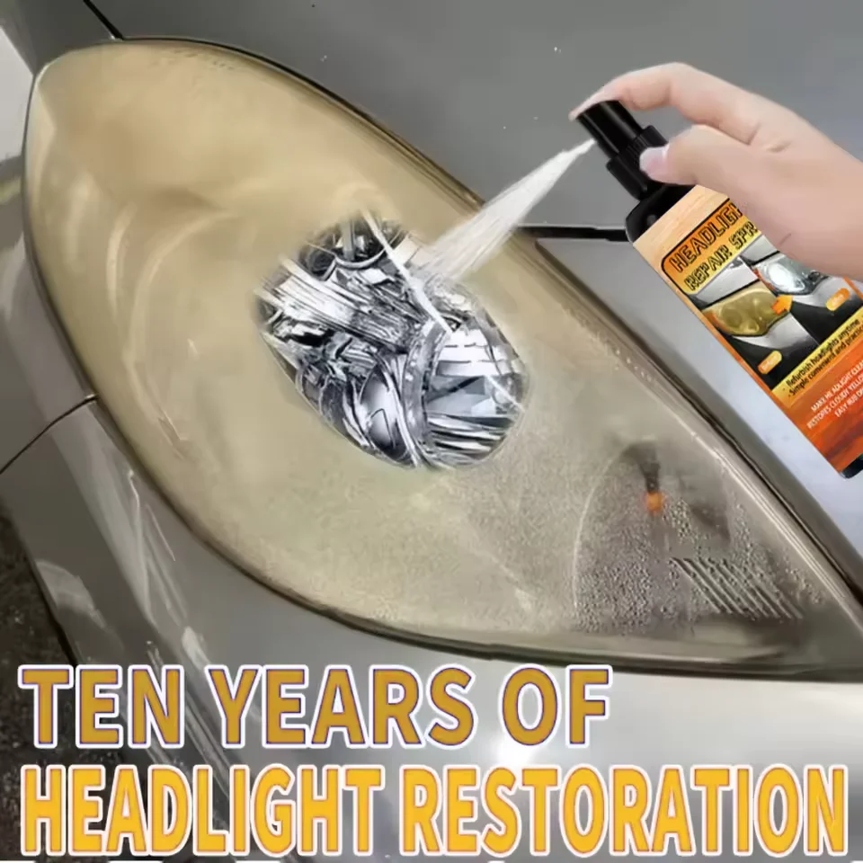 Car Lamp Restoration Polishing Kit Headlight Scratch Remover & Oxidation Cleaner Repair Paste for Headlamp Assembly Polish Wax
