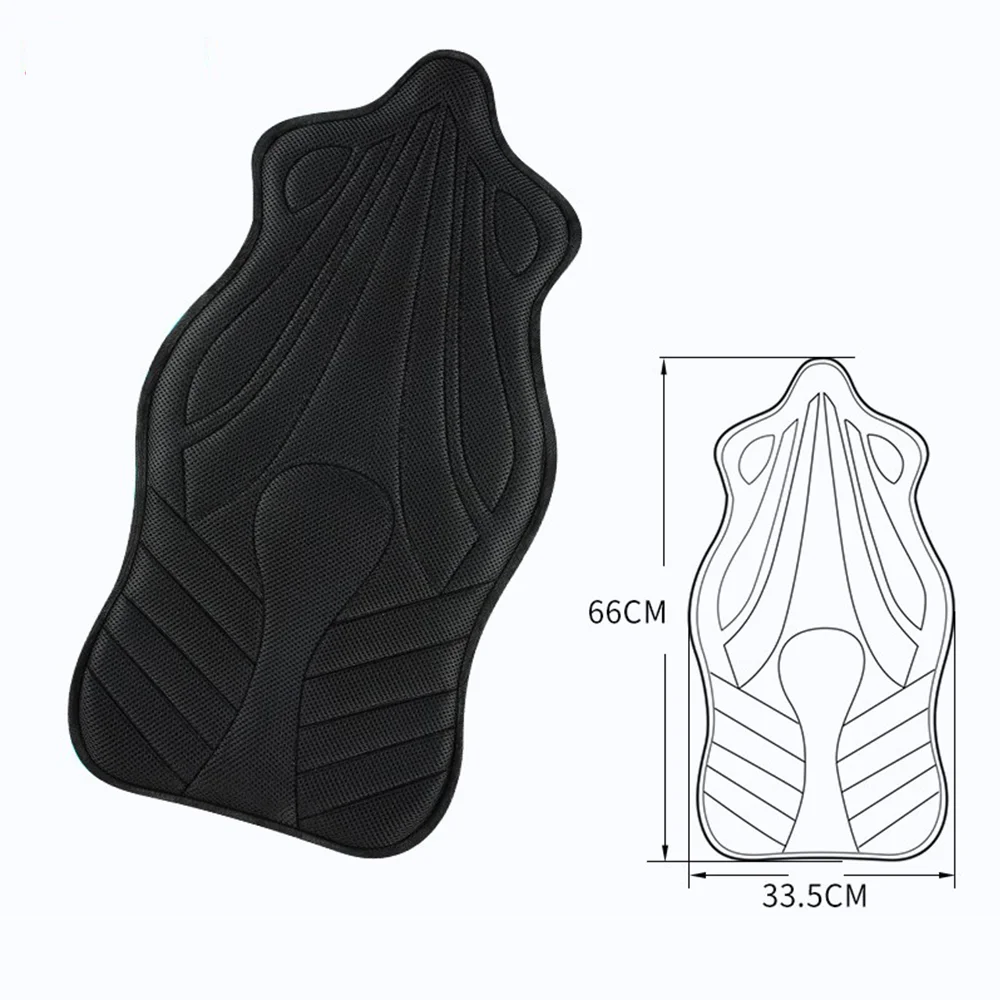 

Motorcycle Double Seat Cushion Black Foam Soft And Comfortable Breathable Seat Cover Foot Mat Motorcycle Electric Car Accessorie