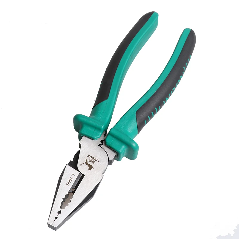 LINBON 6/8Inch Multifunctional Electrician Pliers Universal Hardware Wire Stripper Cable Cutter Hand Terminal Crimping Hand Tool