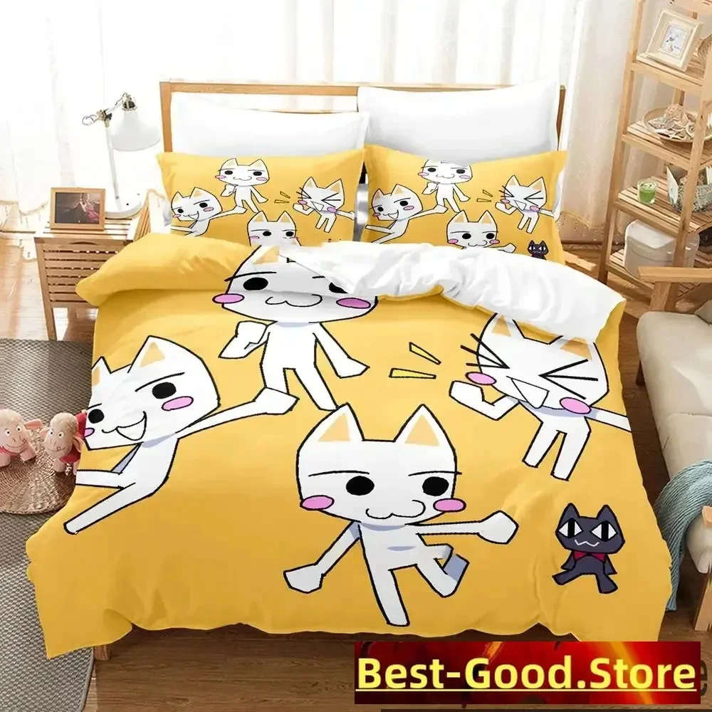 3D Print Toro Inoue Anime Doko Demo Issyo Bedding Set Boys Girls Twin Queen King Size Duvet Cover Pillowcase Bed boys Adult