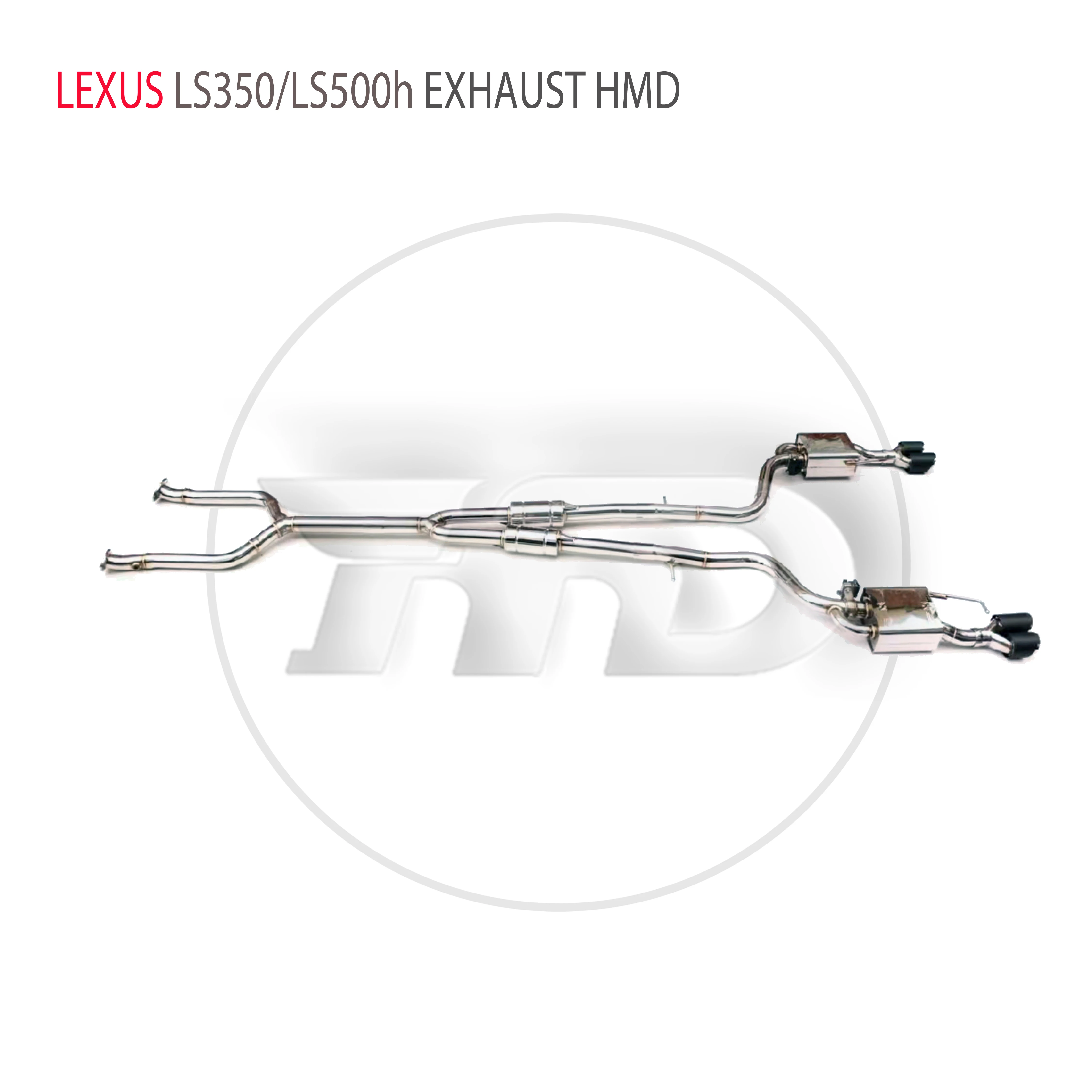 HMD Stainless Steel Exhaust System Performance Catback For Lexus LS350 LS500h Auto Modification Electronic Valve Muffler