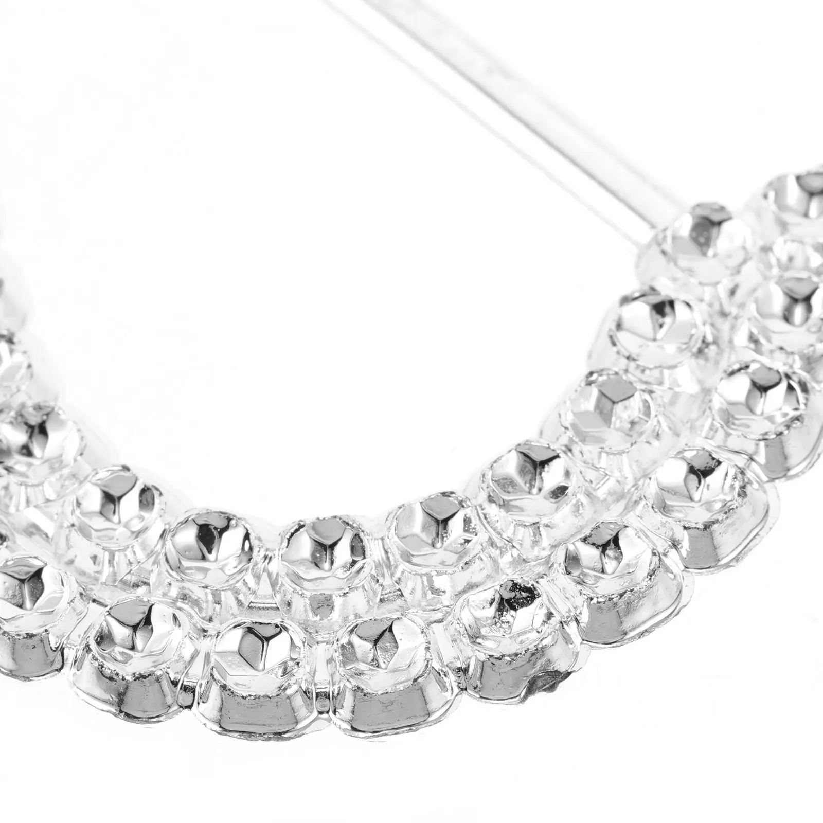 100Pcs Decorative Belt Buckle For Event Decor New Years Party Decor Heart Rhinestone Scarf Slider Clips Shirt Clasp