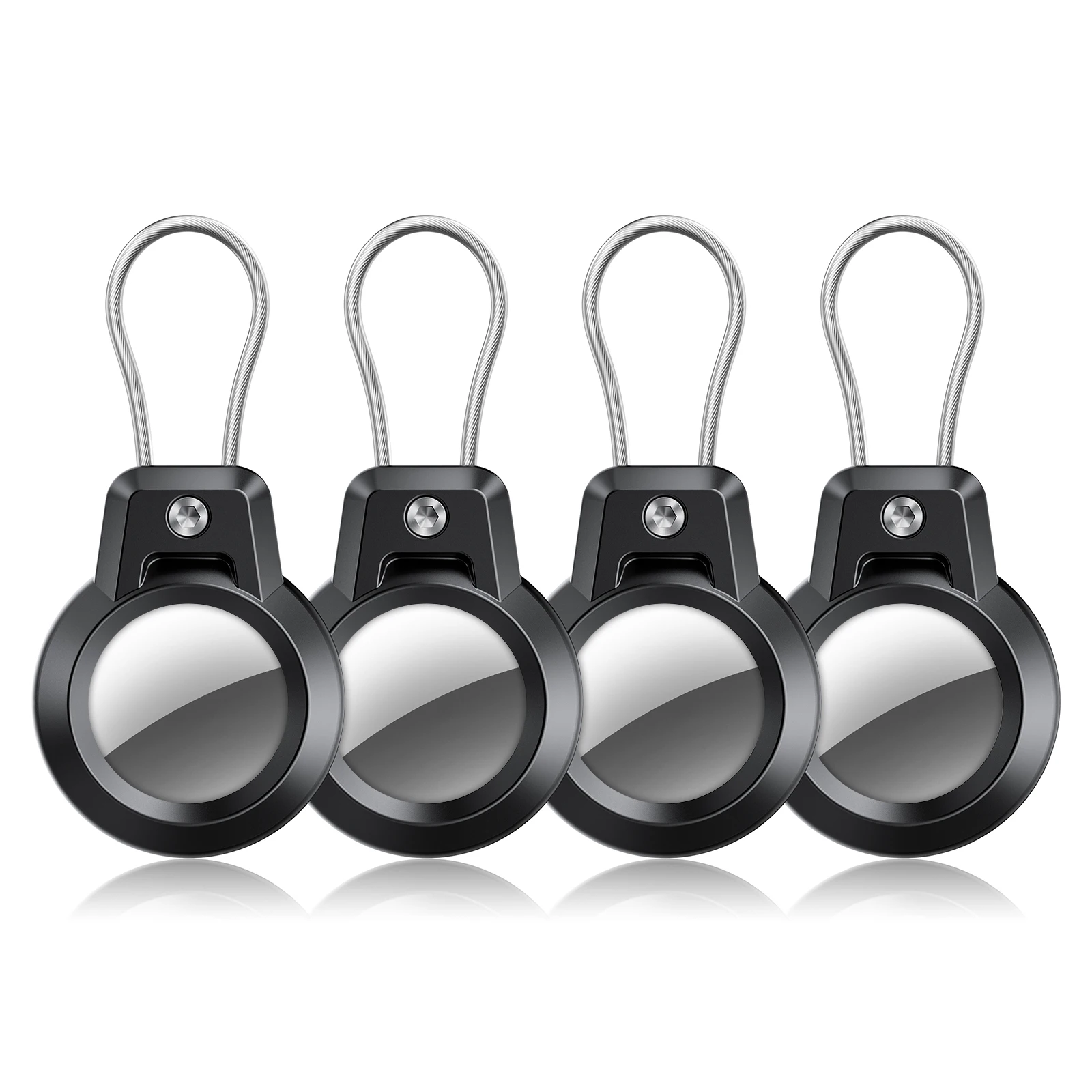 GITFOS Airtag-Halter für Apple Airtag GPS-Tracker-Hülle, Anti-Verlust-Schlüsselanhänger, Halter für Gepäck, Rucksack, Haustierhalsband, Schlüssel