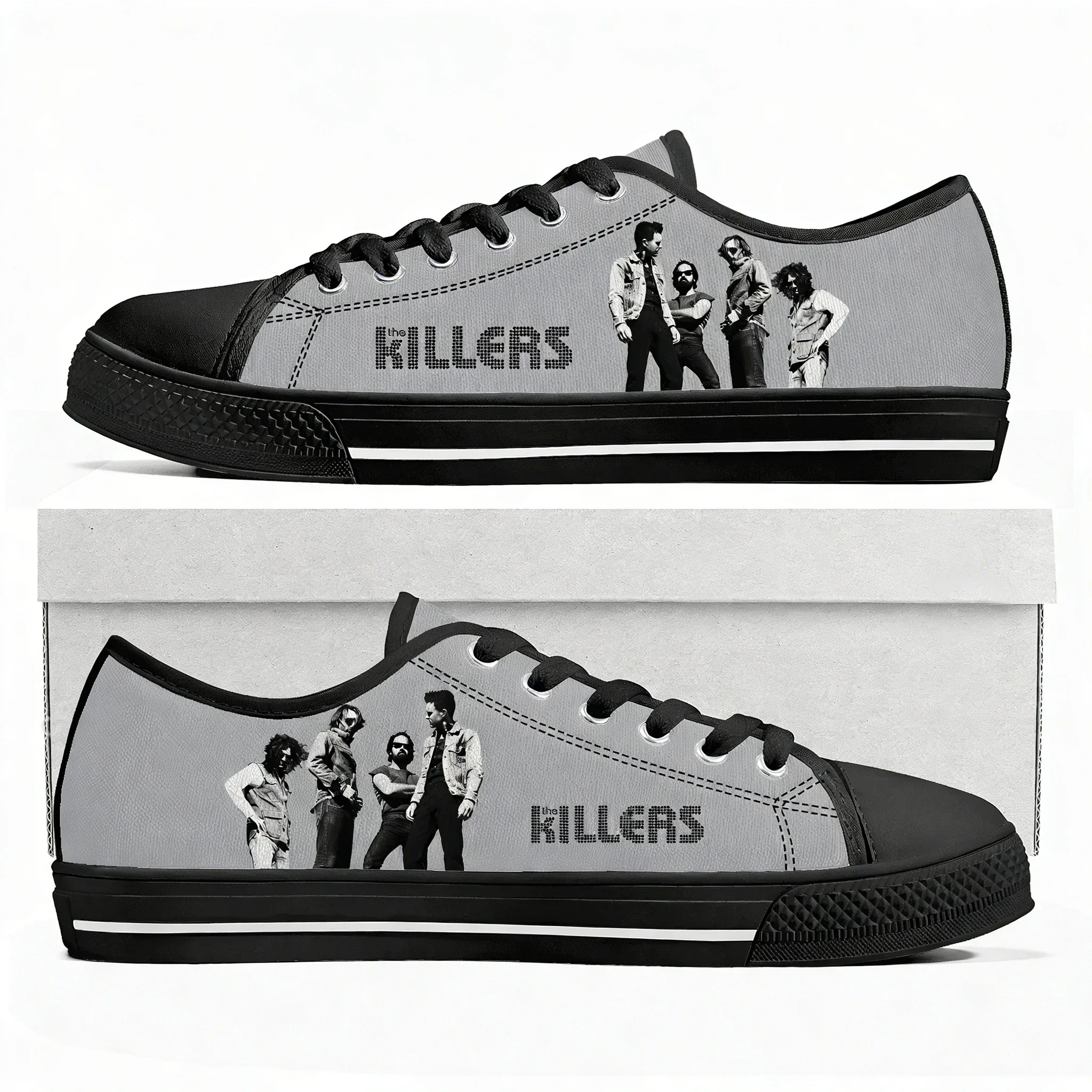 

The Killers Low Top High Quality Sneakers Men Women Teenager Canvas Shoes Casual Couple Shoes Personality Patterns Custom Shoes