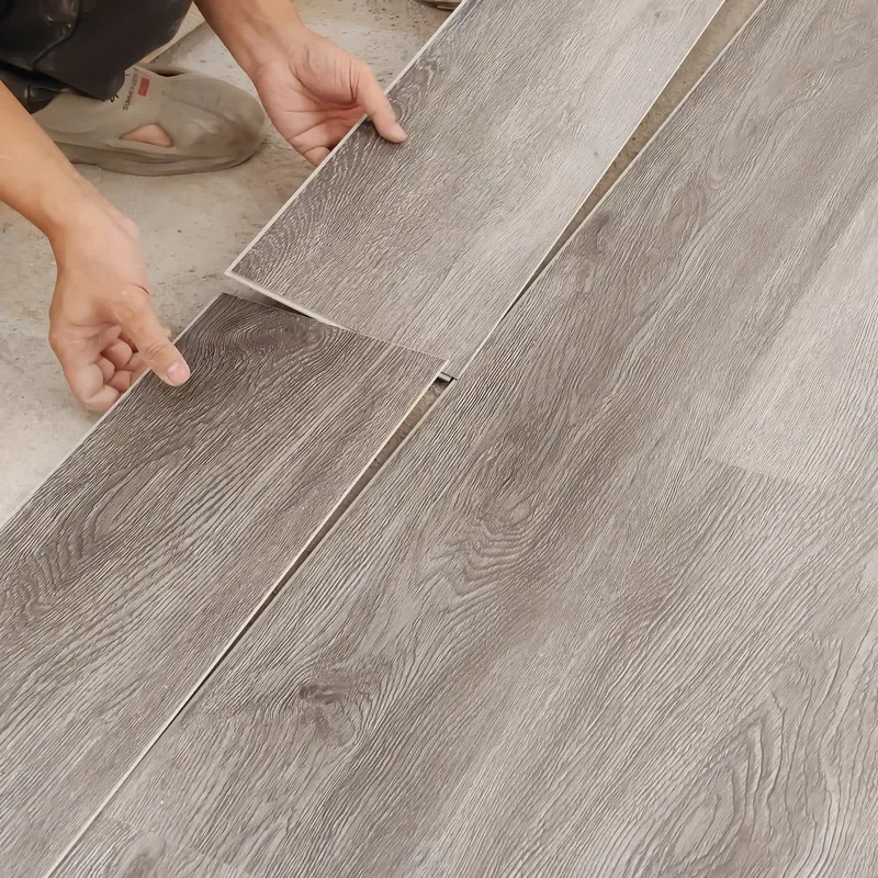 Modern SPC & PVC Vinyl Tiles & Planks for Apartment Home Indoor Waterproof Flooring More 5-Year Warranty Easy-Click 7.10