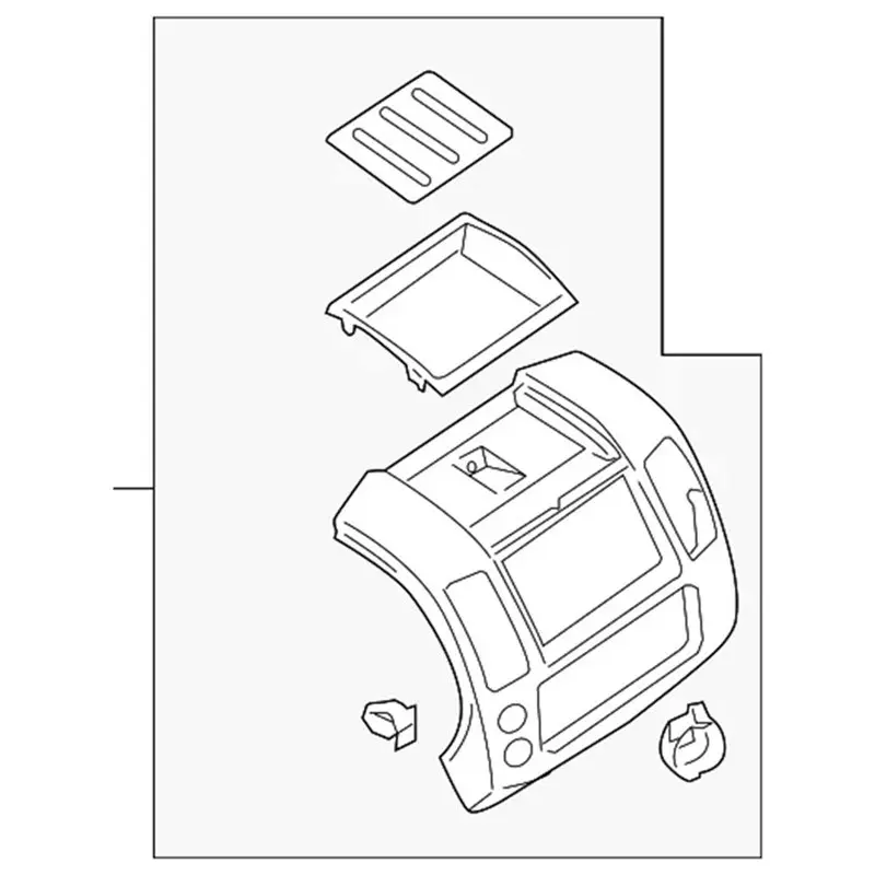 For Nissan Xterra 2005-2014 68259EA00C, 68259-EA00C Upper Trim Panel For Dash Center Console