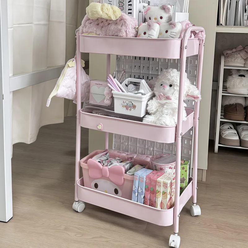large-capacity-cream-style-cosmetic-makeup-storage-rack-stand-mobile-cart-multi-layer-organizer-for-home-carbon-steel-material