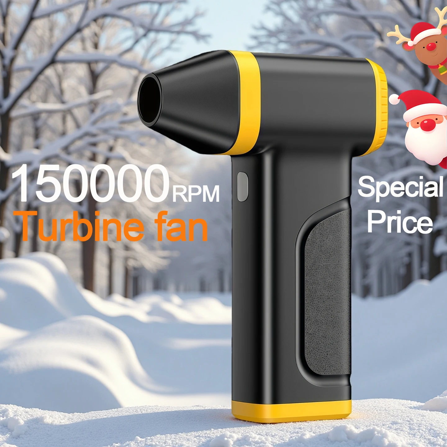 Handheld Violent Blowers, 150000RPM High-Speed Turbo Electric Air Blower, Electric Air Duste Home,Suitable for BBQ,car cleaning