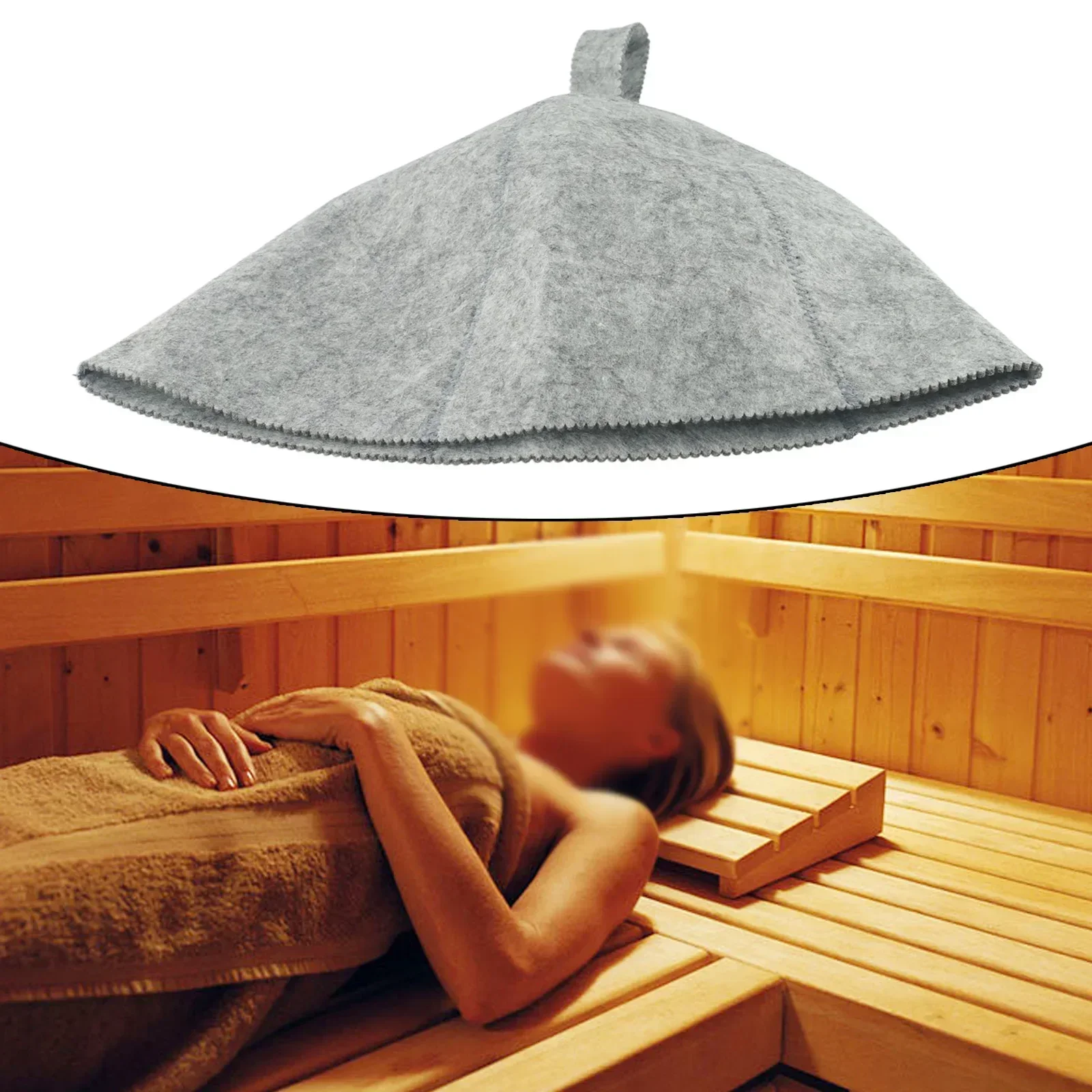 Anti Heat Sauna Hat Thicken Wool Felt Shower Cap Hair Turban Sauna Quickly Towel Drying Towel Hats For Men Women Shower