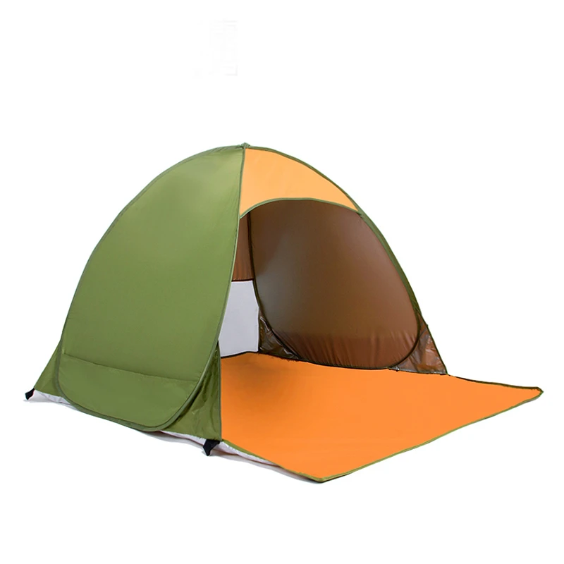 Tent Outdoor 2-Person Automatic Beach Camping Hand Throw Quickly Open Double Sun Protection Portable Fishing Picnic Tent