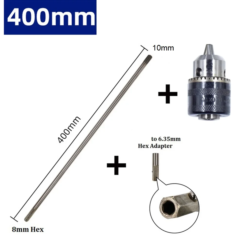 M10Chuck Deep Hole Drilling Extension Connect Rod Hex Extention Holder 300600mm Reliable and Versatile Solution