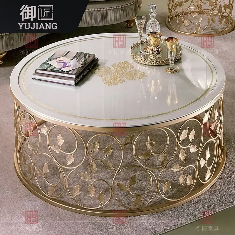 Легкий роскошный тканевый диван, комбинация французского ретро-гостини, диван с резьбой по дереву и цветком