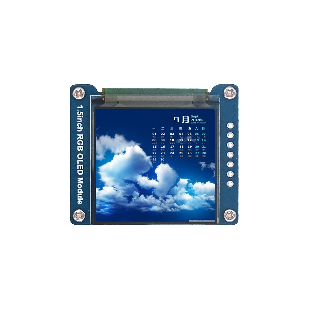 Waveshare 128x128, General 1.5inch RGB OLED display Module, 16-bit high color, Display color: RGB, 65K colors