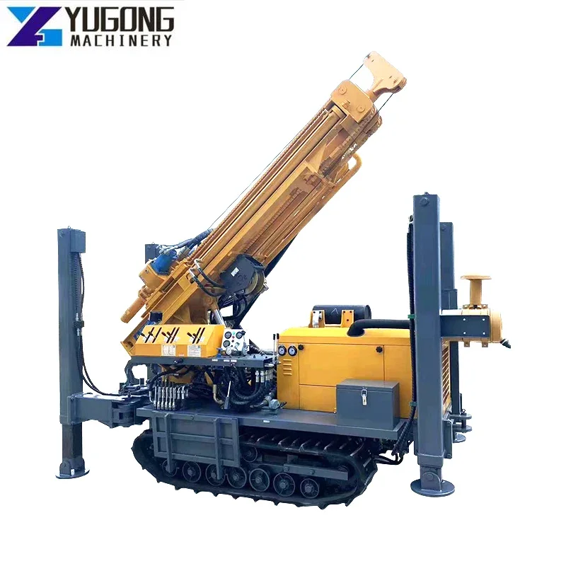 China Best Quality Crawler Pneumatic Water Well Drilling Rig Machine Air Drilling Mud Drilling Water Well Drill Rig Machinery